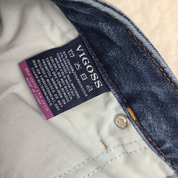 Vigoss Jeans Womens 14x29 Blue Classic Fit Jagger Skinny Dark Wash Denim * - Picture 9 of 15